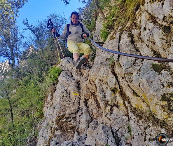 Dans la descente.