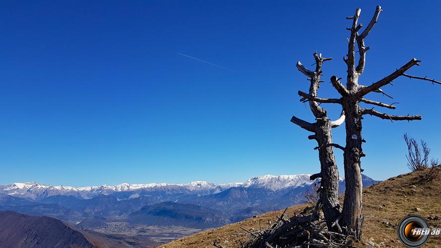 Au sommet vue sur l'Estrop.