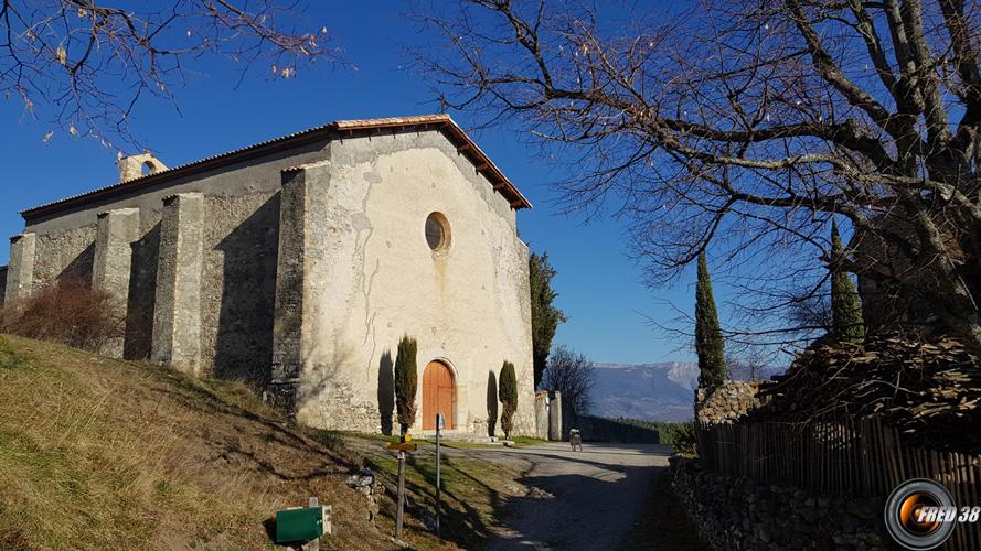 L'église de Courbons.