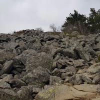 Avant d'arrivée au sommet.