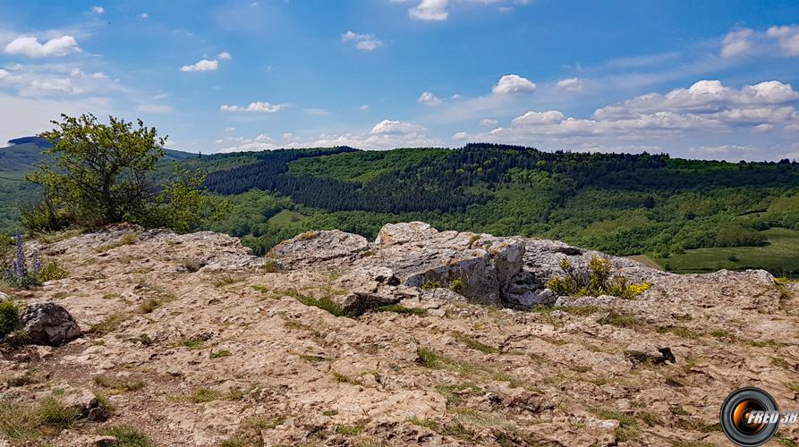 Sommet de la Roche de Vergisson.