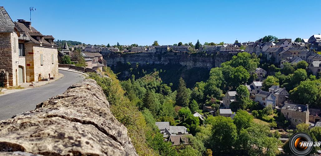 Vue sur le canyon.