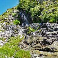 le long du ruisseau.