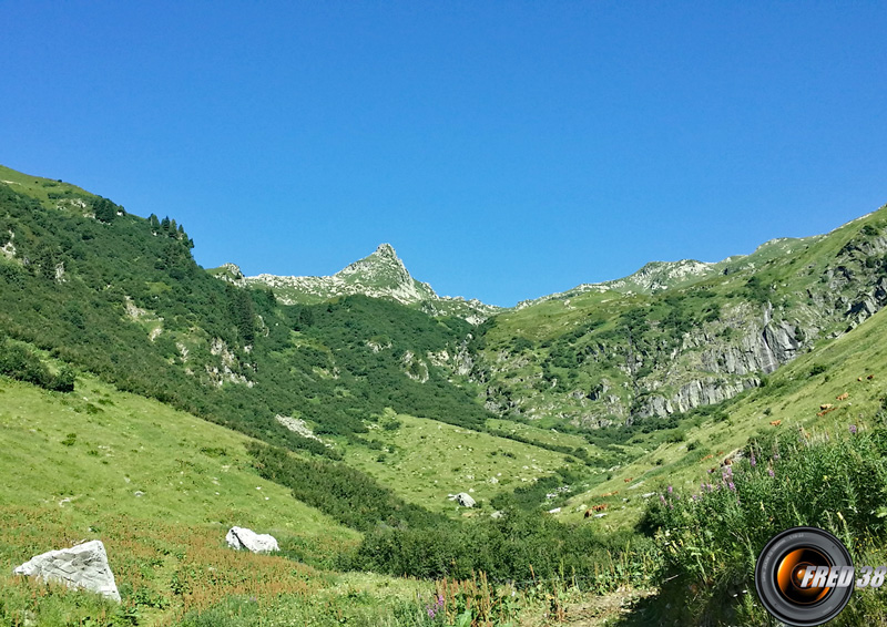 Le vallon de départ.