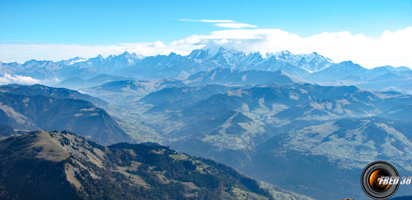 Mont-Blanc vu du sommet.