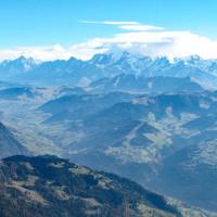 Mont-Blanc vu du sommet.