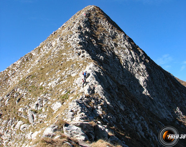 La crête de descente.