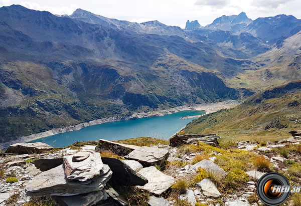 Le lac vu du sommet.