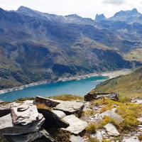 Le lac vu du sommet.