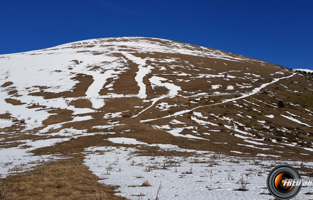 Le sommet vu du Haut Col.