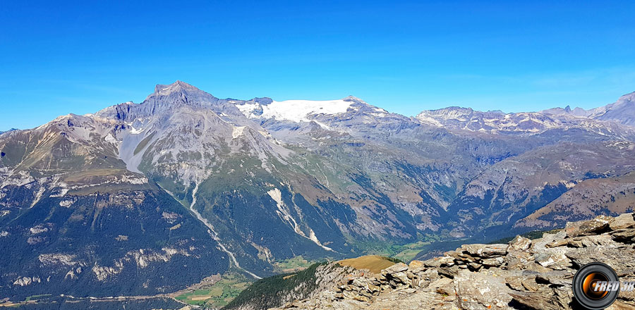 La Dent Parrachée et les glaciers de la Vanoise