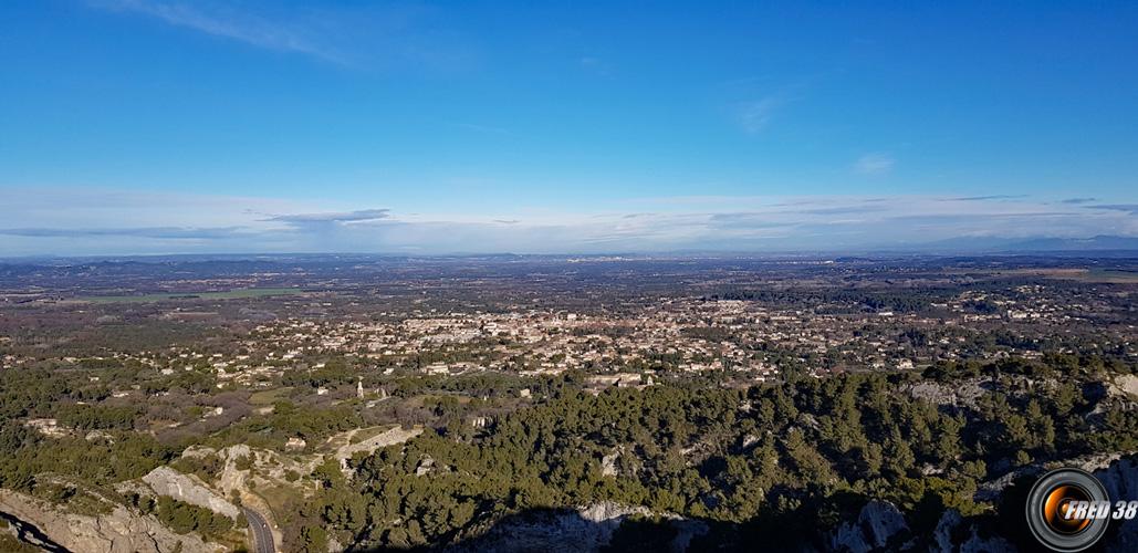 Vue sur Saint-Rémy de Provence.