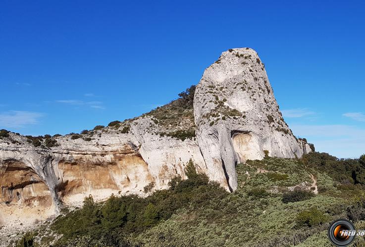 Vue en dessous.