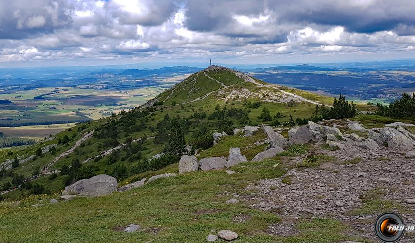 Vue sur le second sommet.