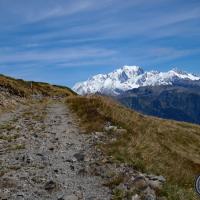 La piste avant le chalet.