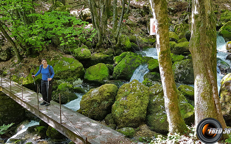 La passerelle avant Lovettaz.