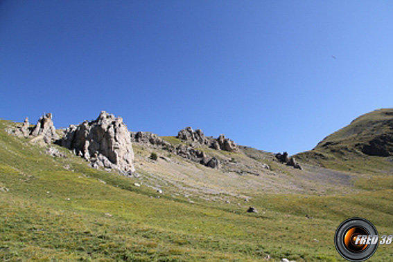 En montant au col de Veillos.