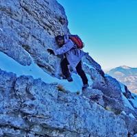 Le passage délicat de descente.