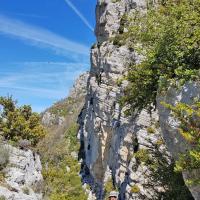 Traversée de la falaise.