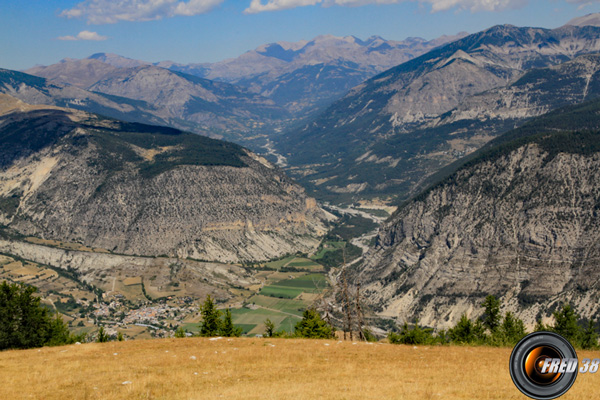 le village de Thoramme-Haute vu du sommet.