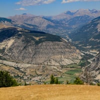 le village de Thoramme-Haute vu du sommet.