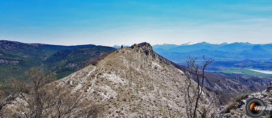 Les crêtes en direction sud.