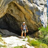 La sortie de la grotte