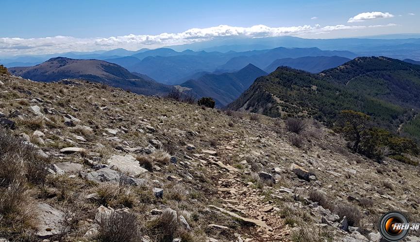 La crête de descente.