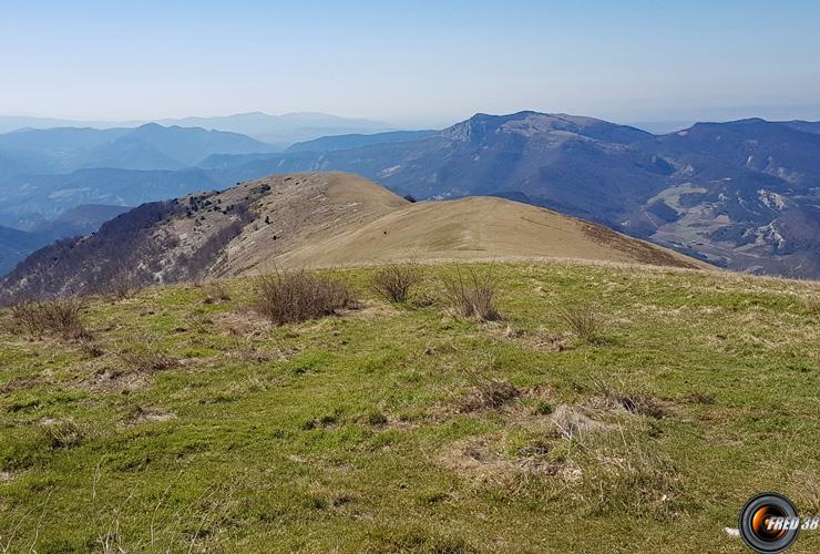 La crête de descente.