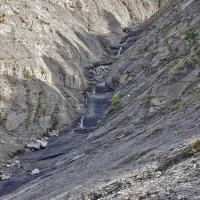 Traversée du ravin du Jet des Eaux.