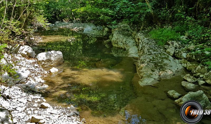 La traversée du ruisseau.