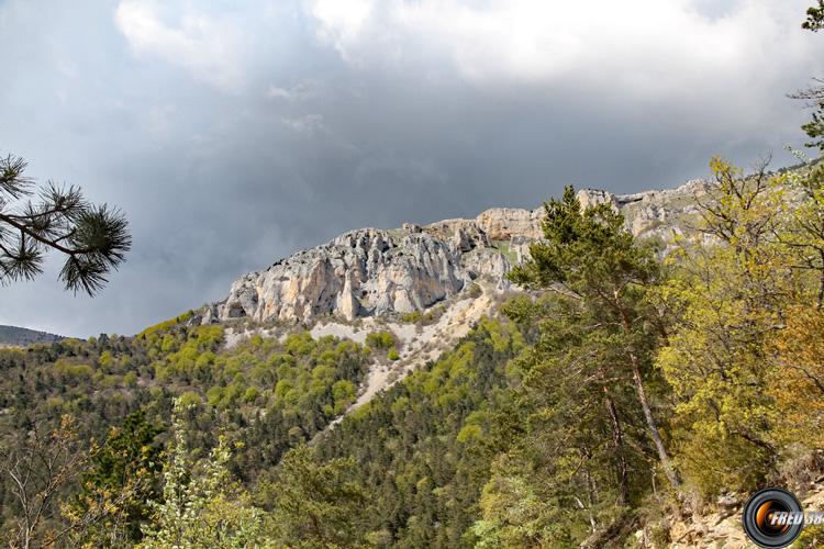 La falaise du plateau.