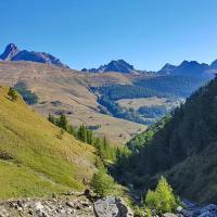 Vue sur le vallon de montée.