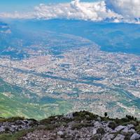 Panoramique sur Grenoble.