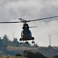 Manoeuvre d'hélicoptères de l'armée.