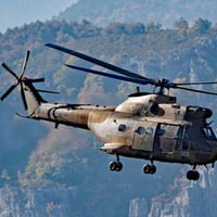 Manoeuvre d'hélicoptères de l'armée.