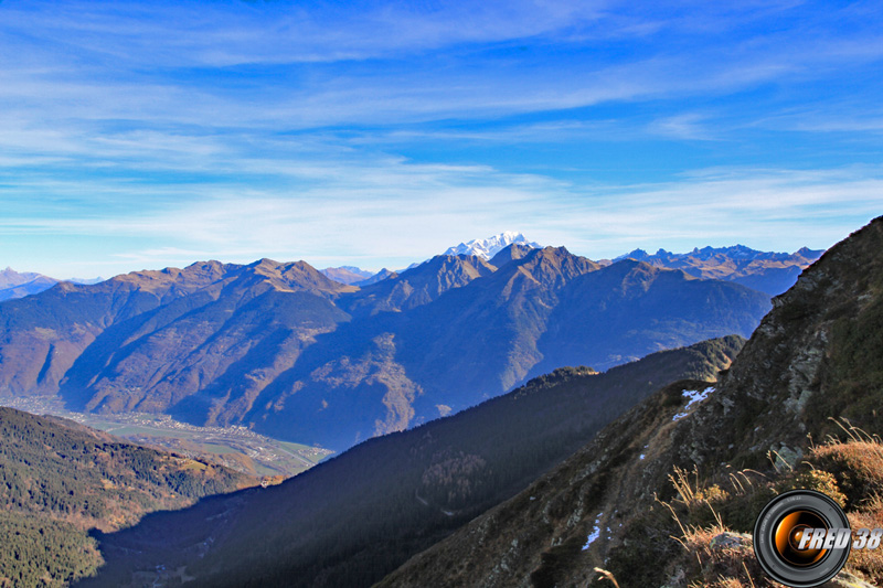 Vue sur le Mont-Blanc.