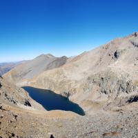 Lac du Vallon vu du sommet.
