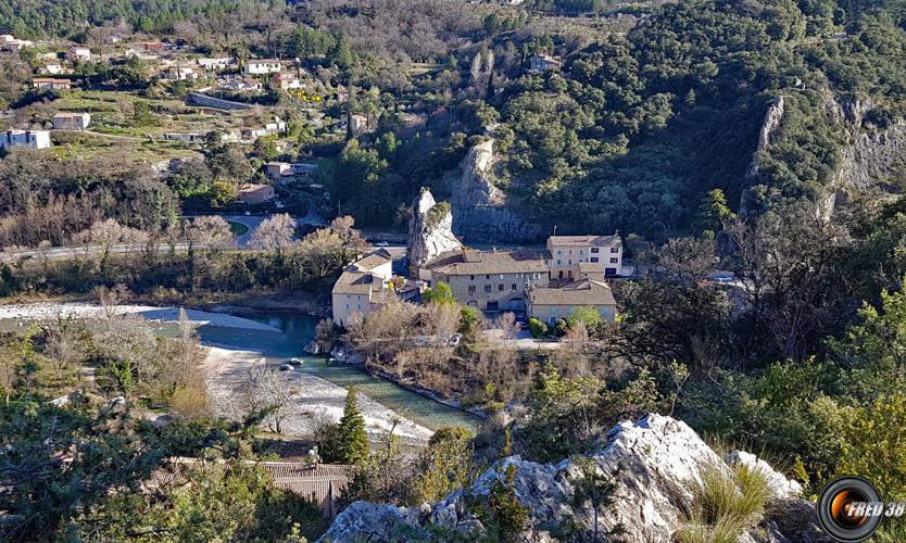 Vue sur L'Eygues.