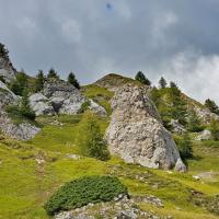 La zone de rochers érodés