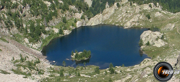 Vue sur le lac de Trécolpas