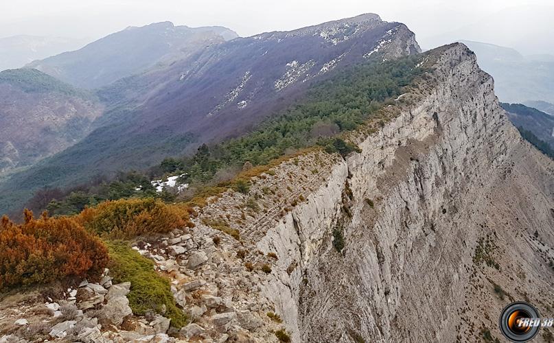 Vue vers l'arrière.