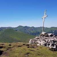 En fond le Puy de Sancy.