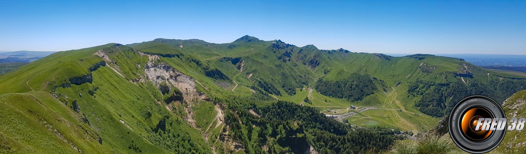 vue de l'ensemble de la randonnée