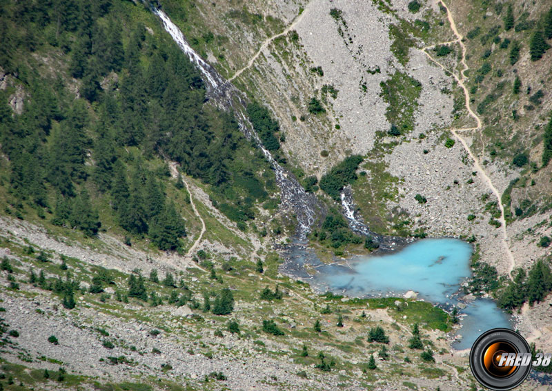 Le lac de la douche.