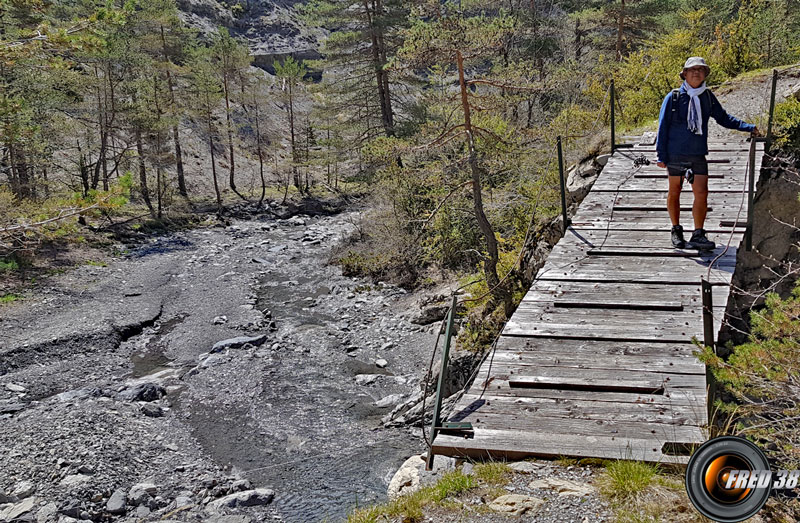 Passerelle avant d'arriver à Vière