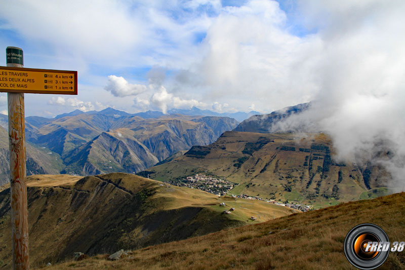 Vue sur les Deux Alpes.