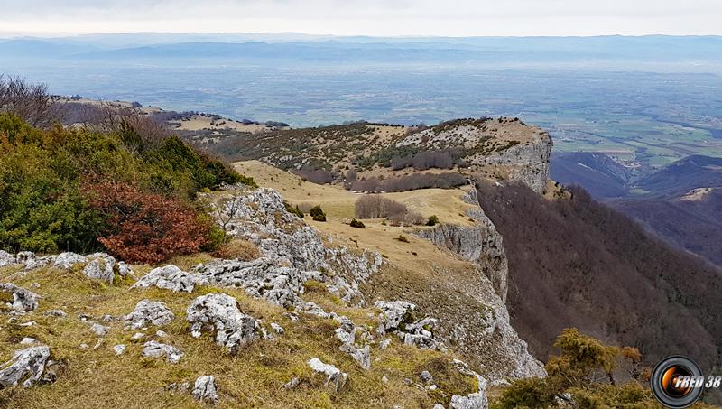 Vue sur la plaine.