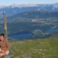 Vue sur les lacs de Laffrey.