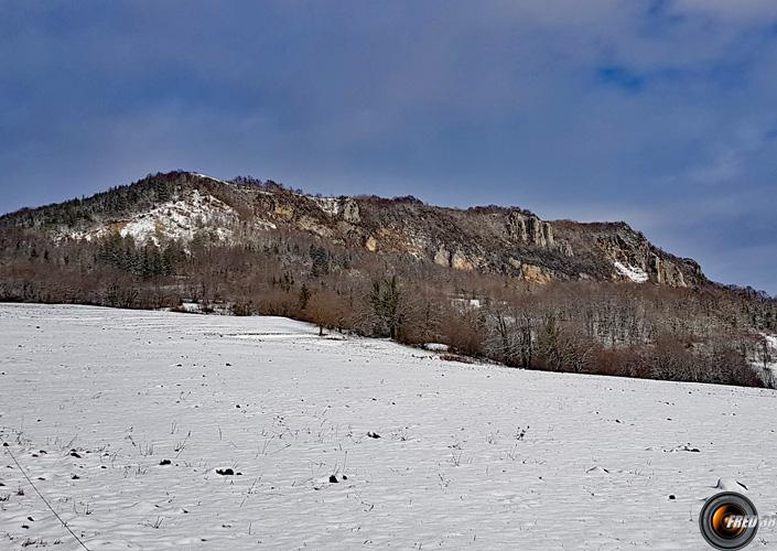 Le plateau vu des Rochers de Cauche.